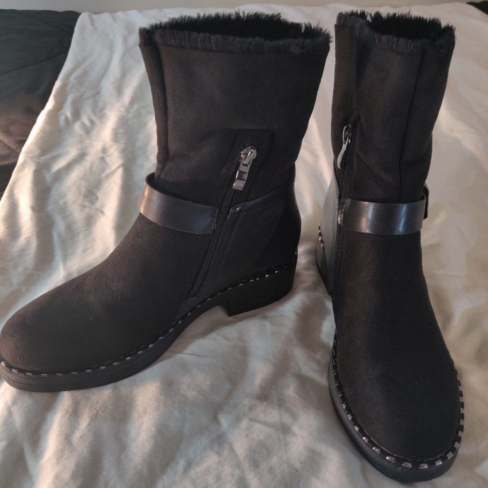 Olivia Miller McGrath Faux-Fur Ankle Boots